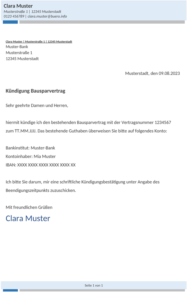 Bausparvertrag-Kuendigen-Vorlage