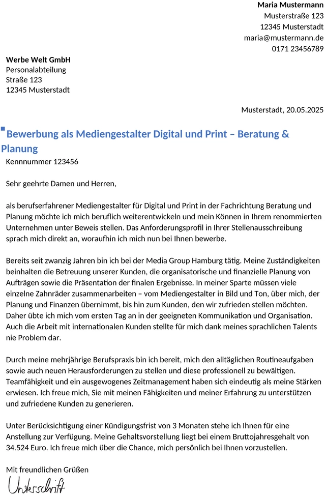 Bewerbung-Mediengestalter-Berufserfahren