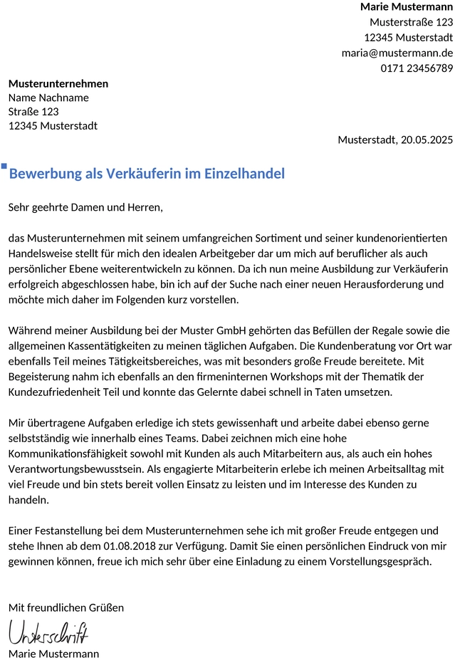 Bewerbung-Verkaeufer-Berufseinstieg