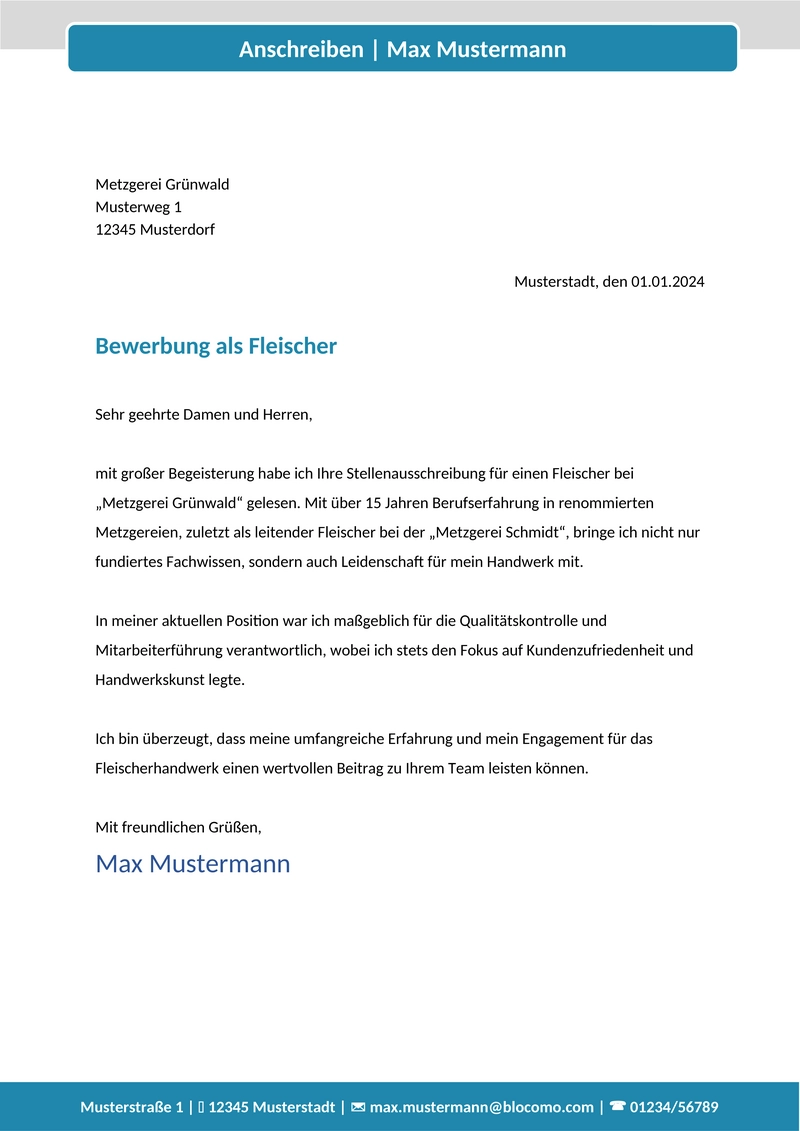 Bewerbungsanschreiben-Fleischer-Fleischerin