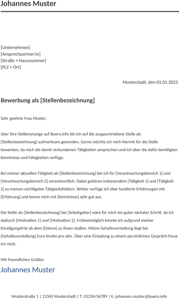 Bewerbungsvorlage-Optimiert