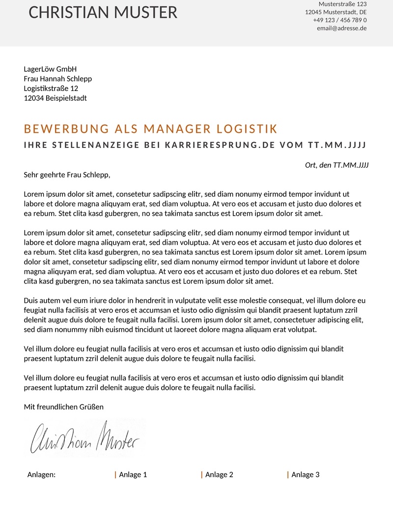 Bewerbungsvorlagen-Anschreiben-Set