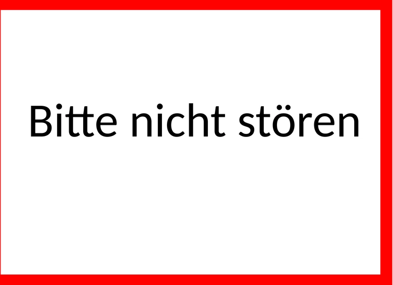 Bitte-nicht-stoeren-Schild
