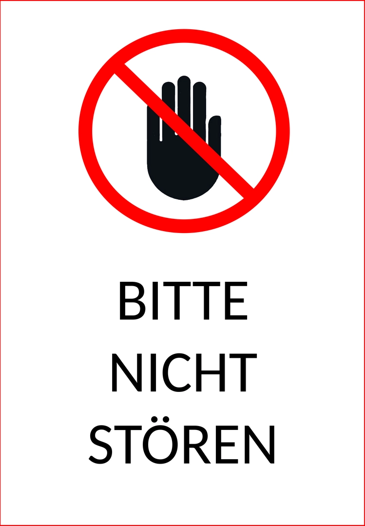 Bitte-nicht-stoeren-Schild-Vorlage