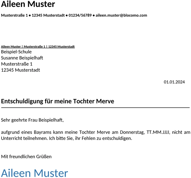 Entschuldigung-Schule-Vorlage-Byram
