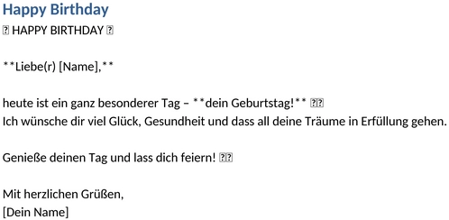 Geburtstags-Einladung