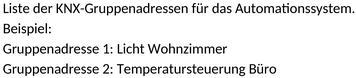 KNX-Gruppenadressen-Vorlage