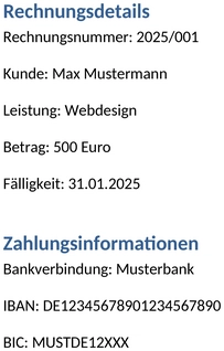 Rechnung-Vorlage