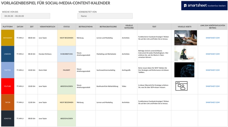 Social-Media-Content-Kalender-Beispiel-Word