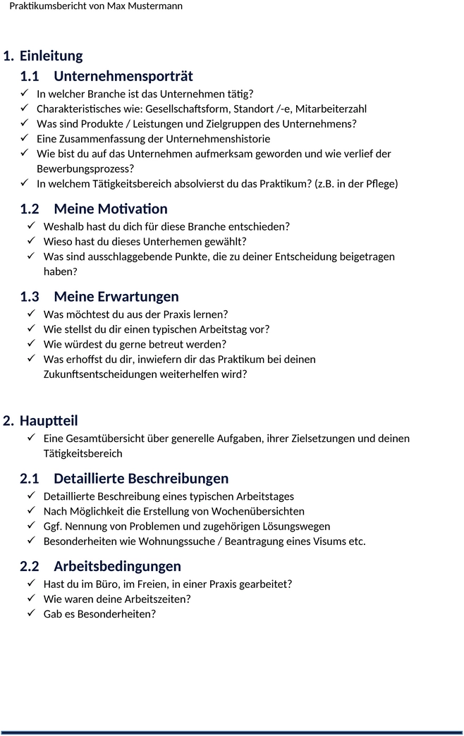 Vorlage-Praktikumsbericht-Studium