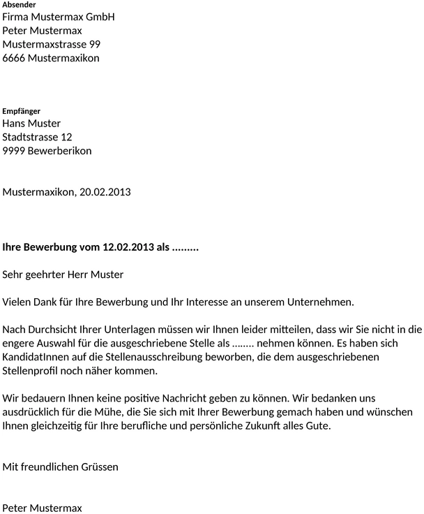 absage-bewerbung-muster