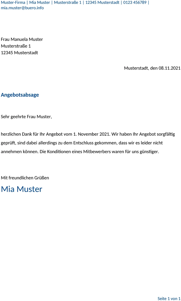 absageschreiben-angebot