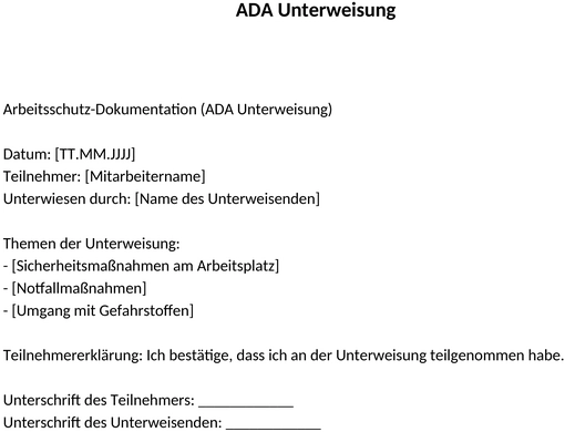 ada-unterweisung