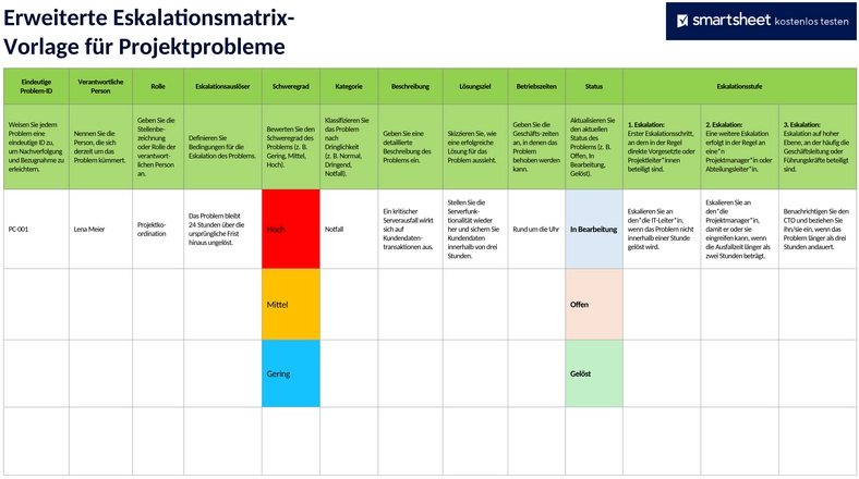 advanced-project-issue-escalation-matrix-vorlage
