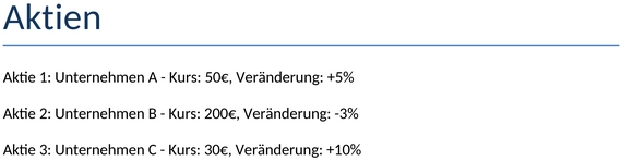 aktien-uebersicht