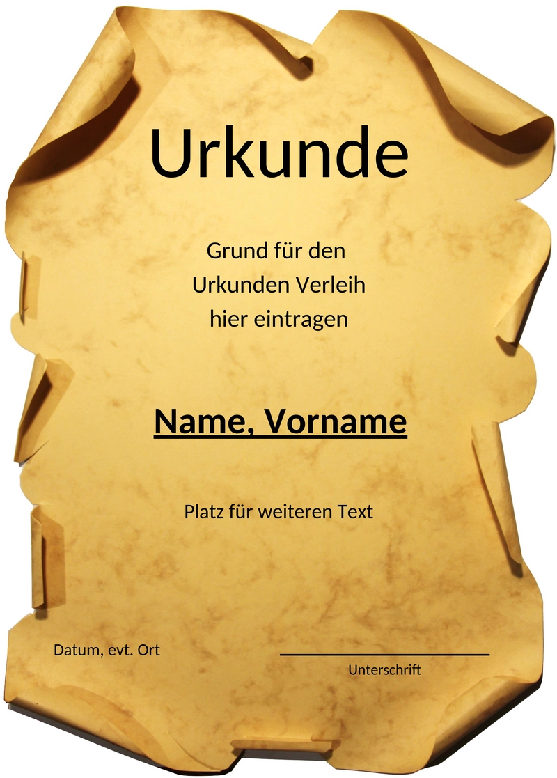 anerkennungs-urkunde