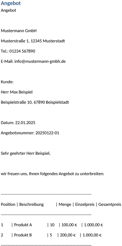 angebot-vorlage-geschaeft