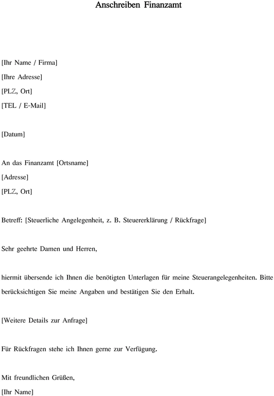anschreiben-an-finanzamt-fuer-steuerangelegenheiten