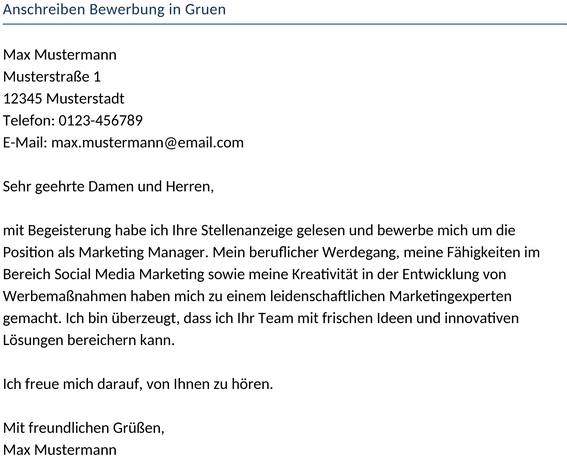 anschreiben-bewerbung-modern-gruen