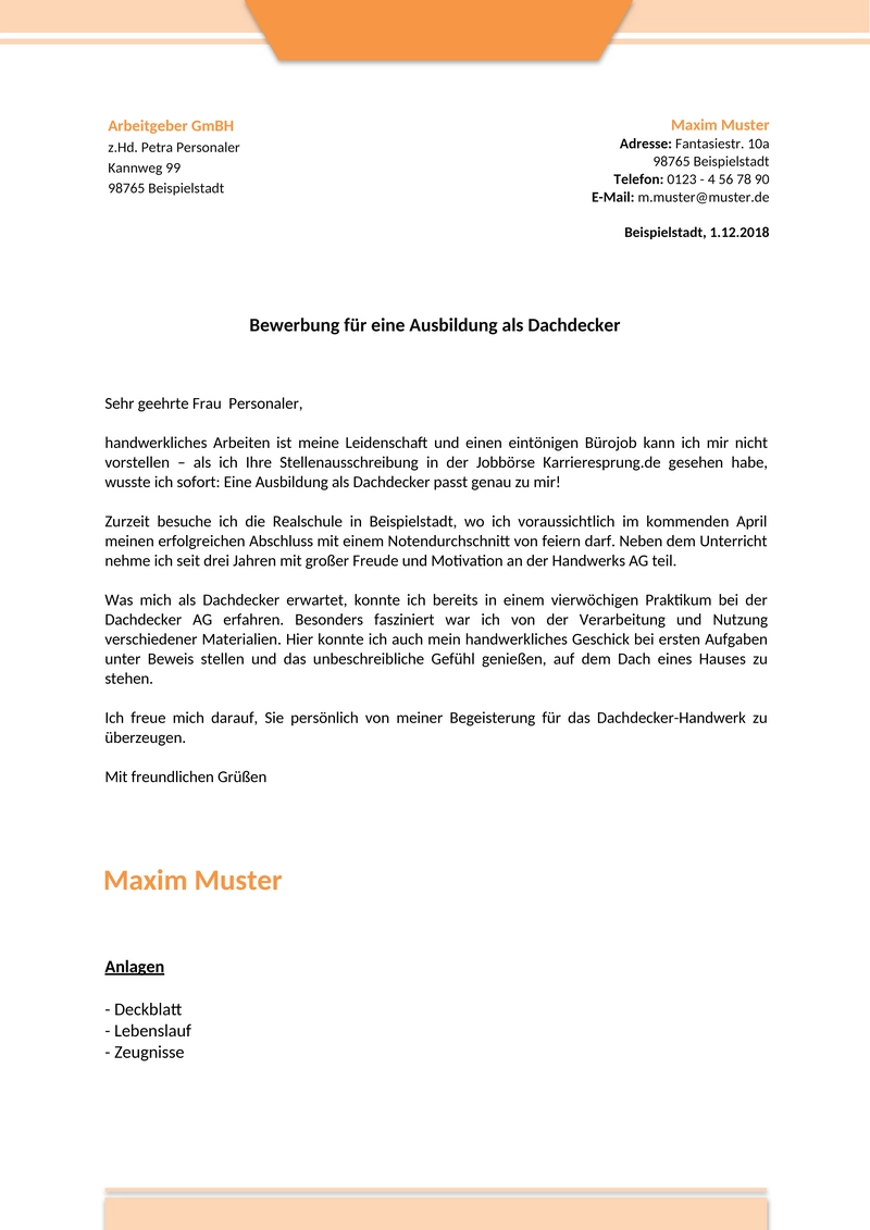 anschreiben-dachdecker-bewerbung-vorlage
