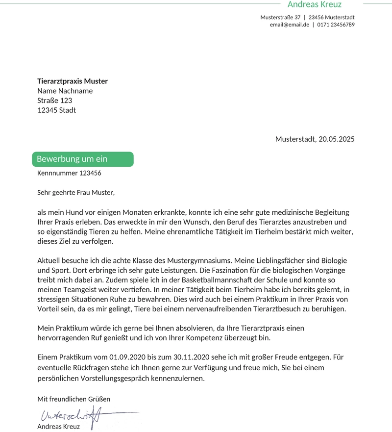 anschreiben-schuelerpraktikum-vorlage