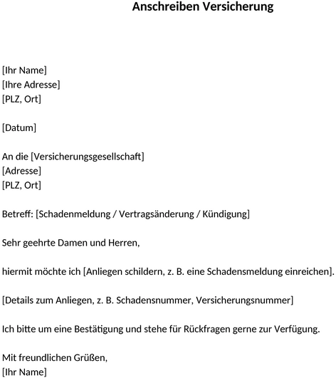 anschreiben-versicherung