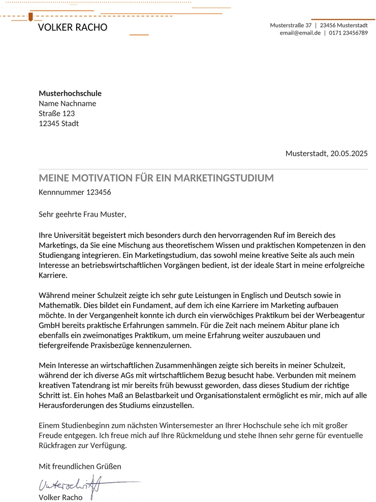 anschreibenvorlage-universitaet