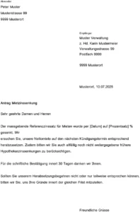 antrag-mietzinsreduktion-vorlage
