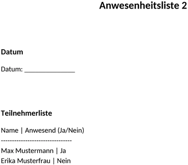 anwesenheitsliste-einfach