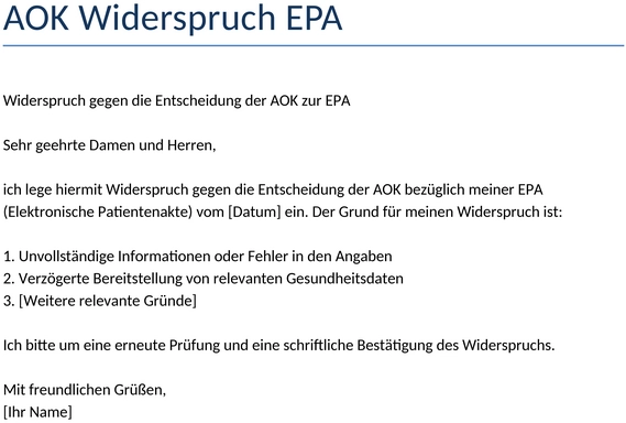 aok-widerspruch-vorlage