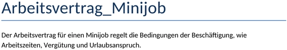 arbeitsvertrag-minijob