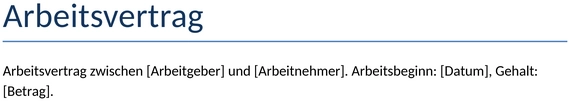 arbeitsvertrag-standard