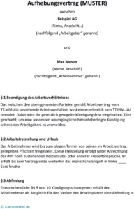 aufhebungsvertrag-vorlage-einvernehmliche-beendigung-arbeitsverhaeltnis