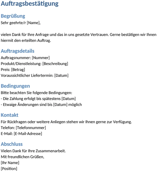 auftragsbestaetigung-vorlage