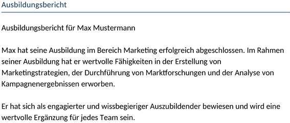 ausbildungsbericht