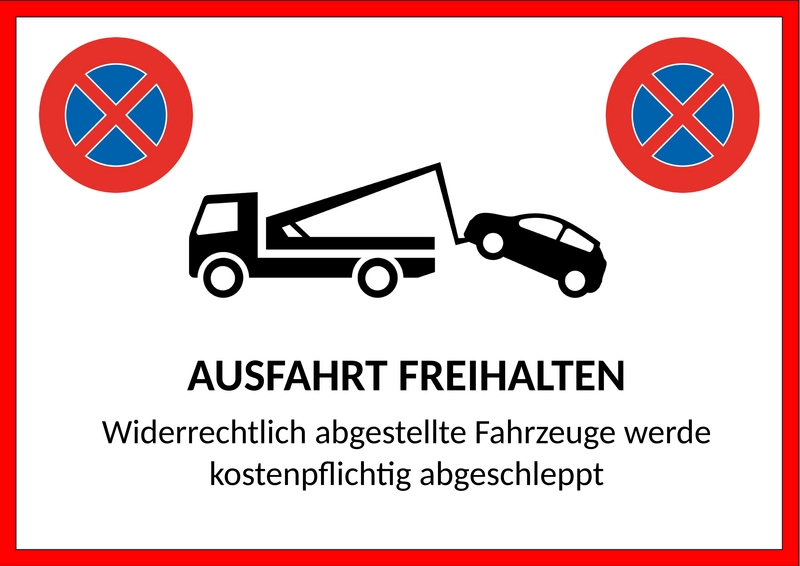 ausfahrt-freihalten-querformat
