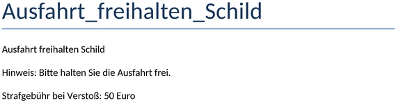 ausfahrt-freihalten-schild