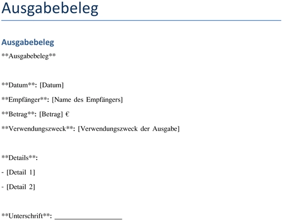 ausgabebeleg-finanzen-dokumentation-organisation-verwaltung-privat