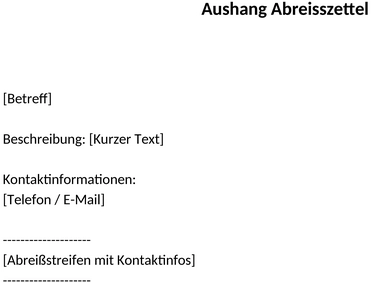 aushang-abreisszettel