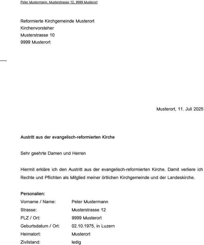 austritt-aus-der-evangelisch-reformierten-kirche-vorlage