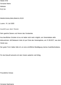 austritt-aus-einem-verein-vorlage