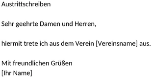 austritts-schreiben-verein