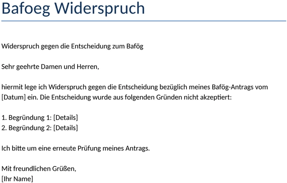 bafoeg-widerspruch