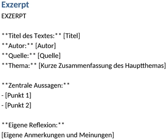 bericht-exzerpt