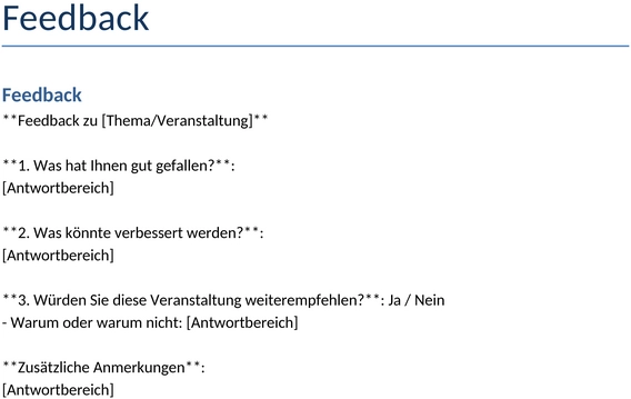 bericht-feedback