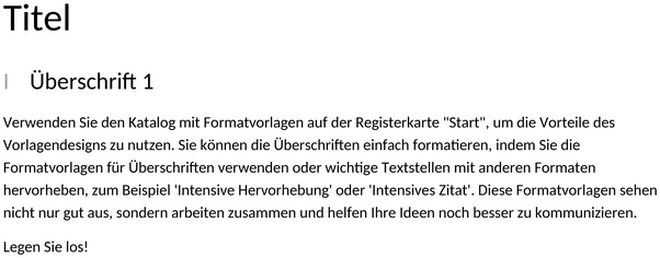 berichtvorlage-leer