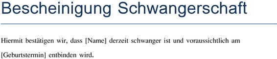bescheinigung-schwangerschaft-vorlage-gesundheit-familie-vollmachten
