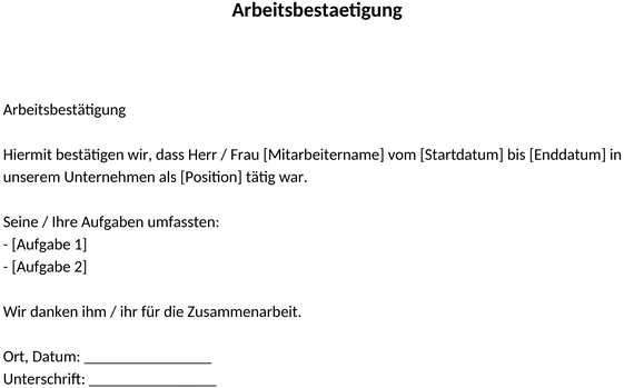 bestaetigung-arbeitsverhaeltnis