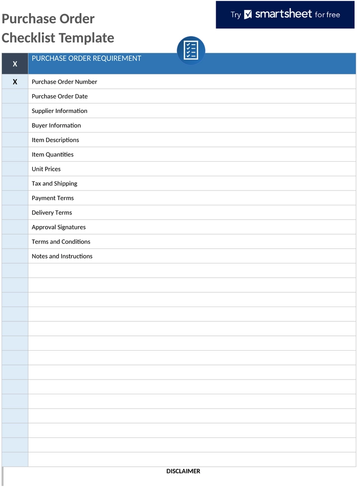 bestellcheckliste-vorlage-word