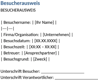 besucherausweis